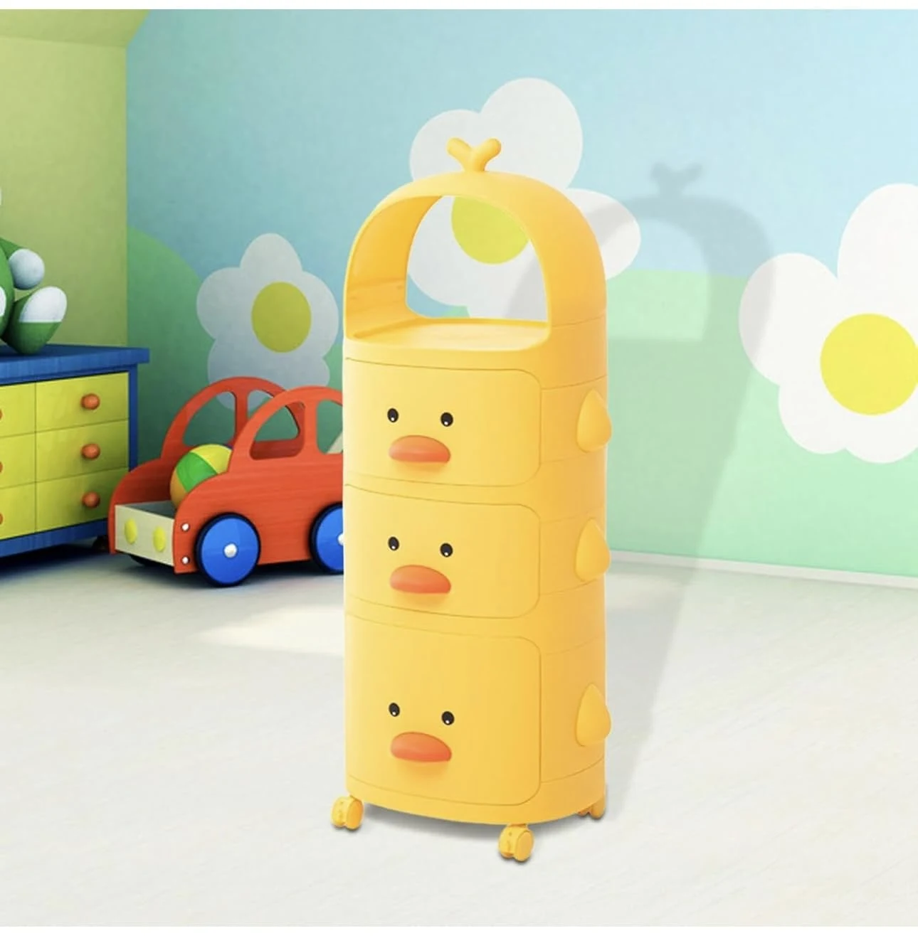 Little Yellow Duck Cabinet Living Room Toy Storage Drawer