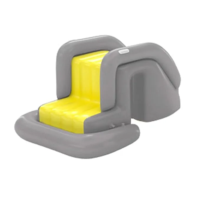 Inflatable Backyard Pool with Integrated Slide & Sunshade Canopy